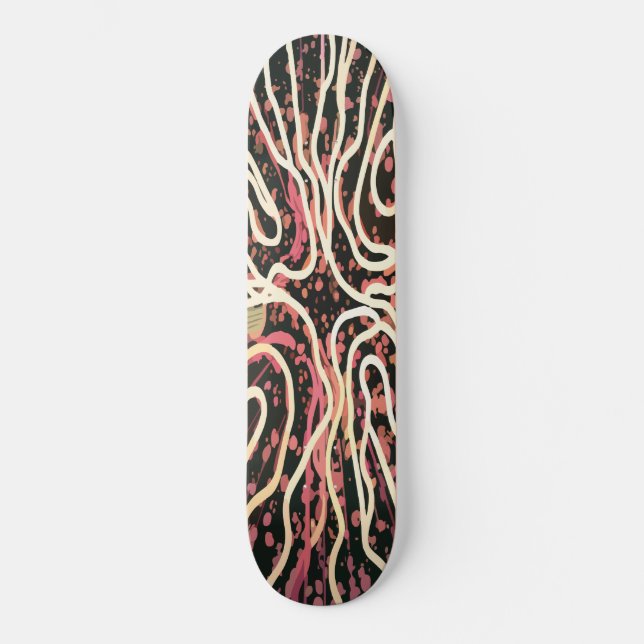 Skateboard Textura a rayas (Anverso)