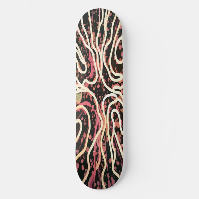 Skateboard Textura a rayas (Anverso)
