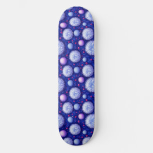 Skateboard Textura abstracta con orbes brillantes y difusos