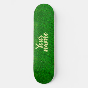 Skateboard textura de césped verde de un campo de fútbol