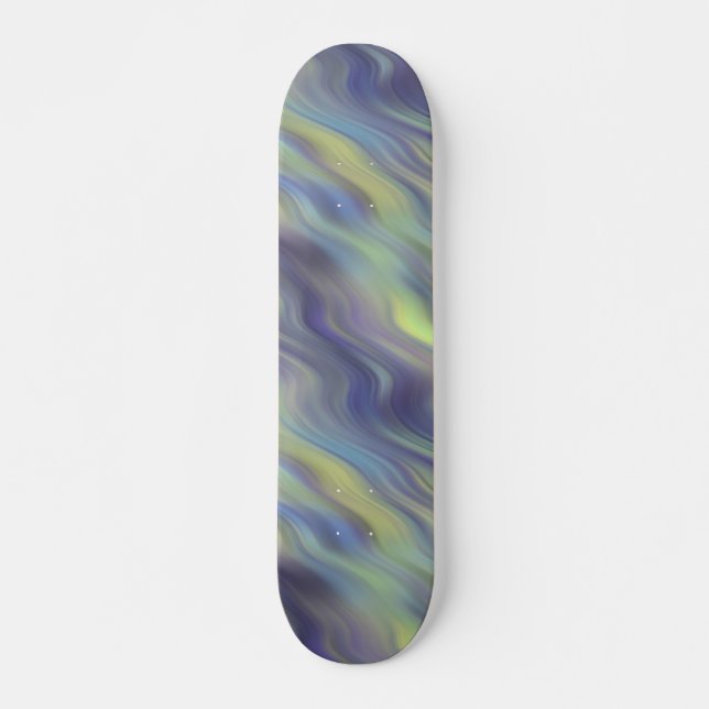 Skateboard Textura de lavanda ondulada (Anverso )