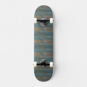 Skateboard Textura de madera de Blue Beach