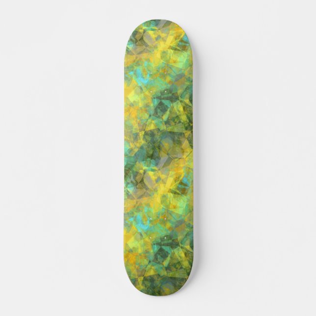 Skateboard Textura derrumbada de oro (Anverso )