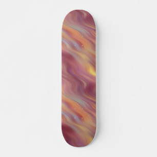 Skateboard Textura ondulada de plumeria exótica