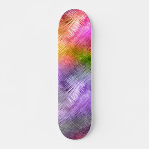 Skateboard Textura púrpura brillante asimétrica