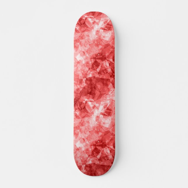 Skateboard Textura roja arrugada (Anverso )