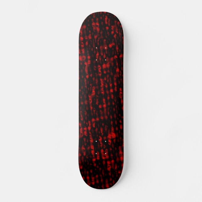 Skateboard Textura roja y negra (Anverso)