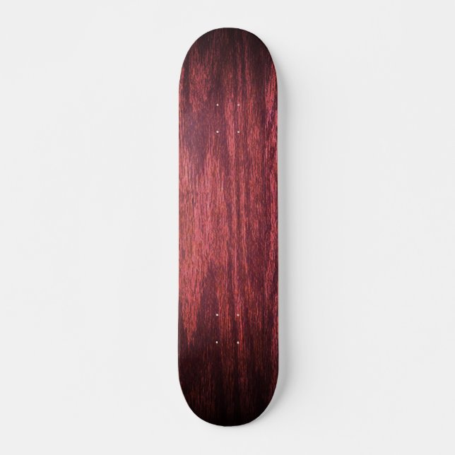 Skateboard Textura simulada de madera - Tinta brillante (Anverso )