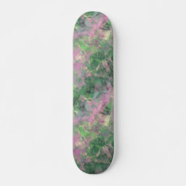 Skateboard Textura verde de primavera arrugada