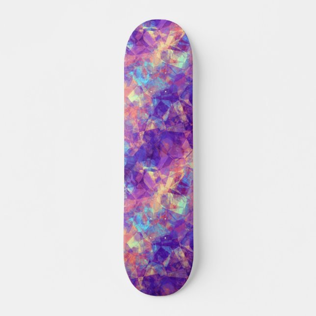 Skateboard Textura Violeta Cruzada (Anverso )