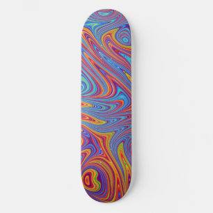 Skateboard texturas psicodélicas