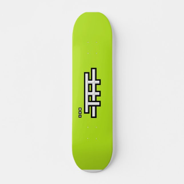 Skateboard TFF básico (verde claro) (Anverso )