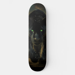 Skateboard The Black Puma and the Green Macaw