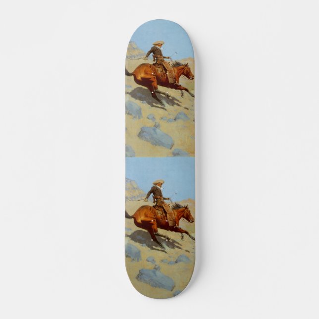 Skateboard The Cowboy de Frederic Remington (1902) (Anverso )
