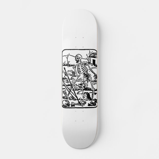 Skateboard The Death - Old Indian Asian tarot Card (Anverso)