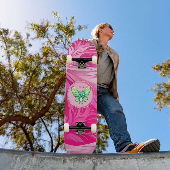 SKATEBOARD THE VIBRANT BUTTERFLY SYMBOLIZING VITALITY, GROWTH (Exterior 1)