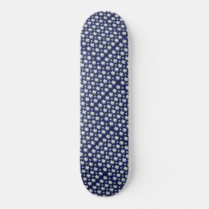 Skateboard Thunder_Cove de patrón de flor blanca