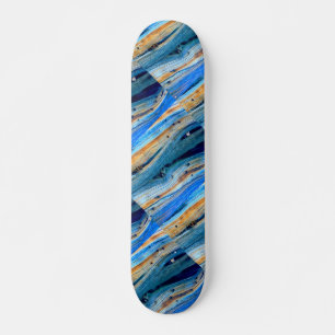 Skateboard Thunder_Cove, pizarras de madera azul oxidada