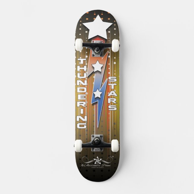 Skateboard Thundering Stars 6/6 (Anverso)