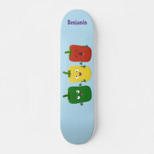 Skateboard Tía de pimiento picante capsicum trío canto person