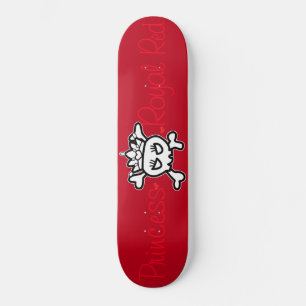 Skateboard Tiara sobre el rojo real