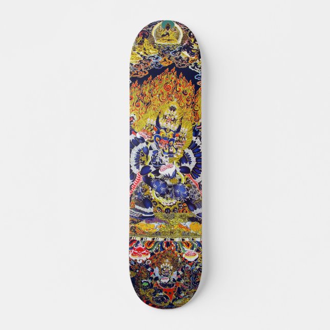 Skateboard Tibethan mandala oriental de Guay dios de la muert (Anverso )