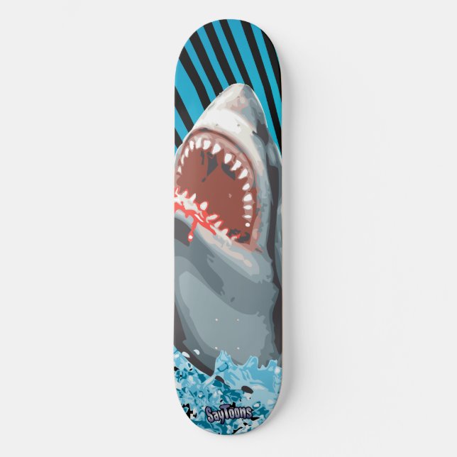 Skateboard ¡Tiburón! (Anverso)