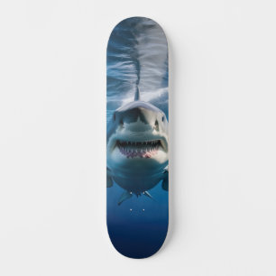 Skateboard Tiburón Blanco Grande