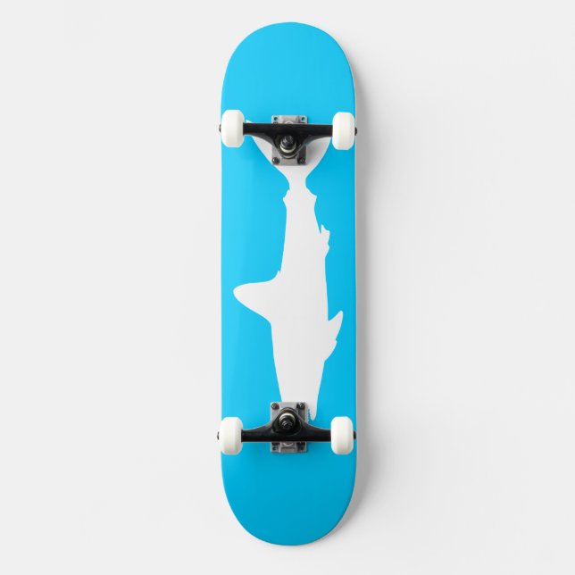 Skateboard Tiburón nadando (Anverso)