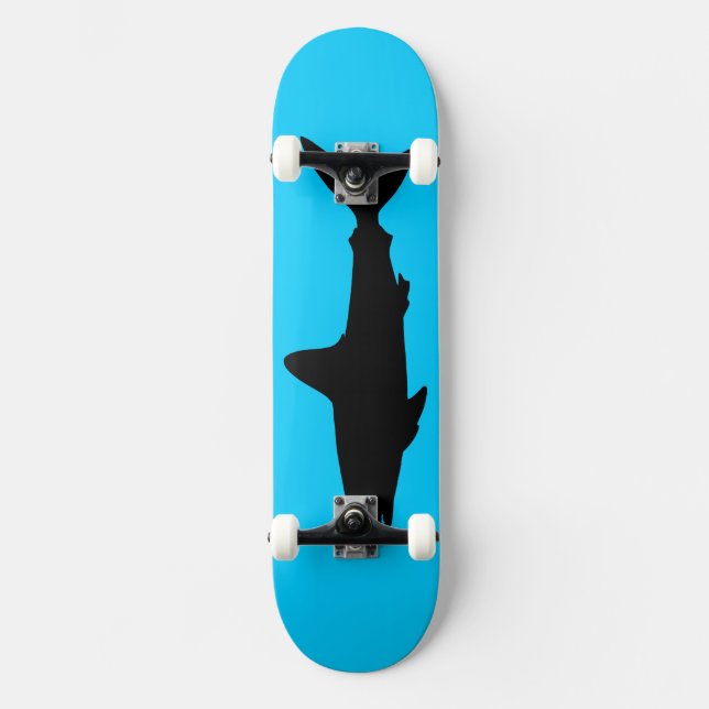 Skateboard Tiburón nadando (Anverso)