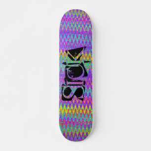 Skateboard Tie Dye Crazy Chevron