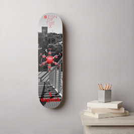 Skateboard Tiempos Finales Rojos