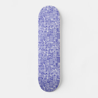 Skateboard Tierra de Torres - Azul marino sobre blanco