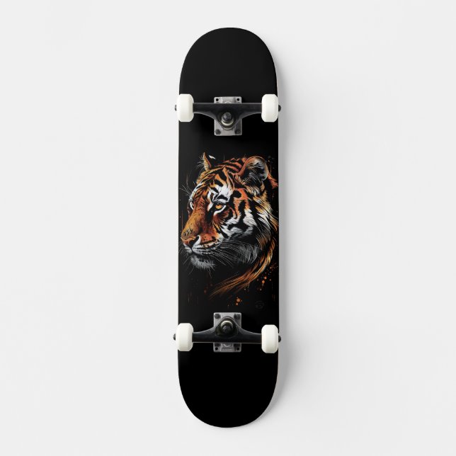 Skateboard Tiger (Anverso)
