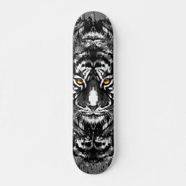 Skateboard Tiger | Dibujo de tigres negros y blanc