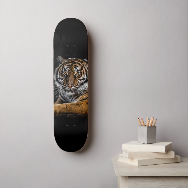 Skateboard Tigre animal de jungla salvaje (Arte de la pared)