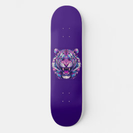 Skateboard Tigre colorido