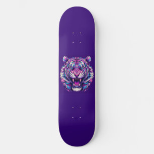 Skateboard Tigre colorido