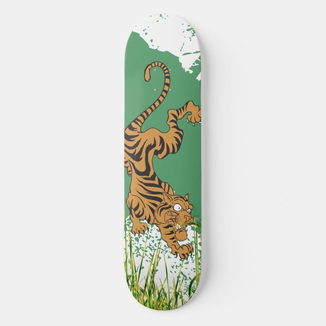 Skateboard Tigre de la selva (Anverso)