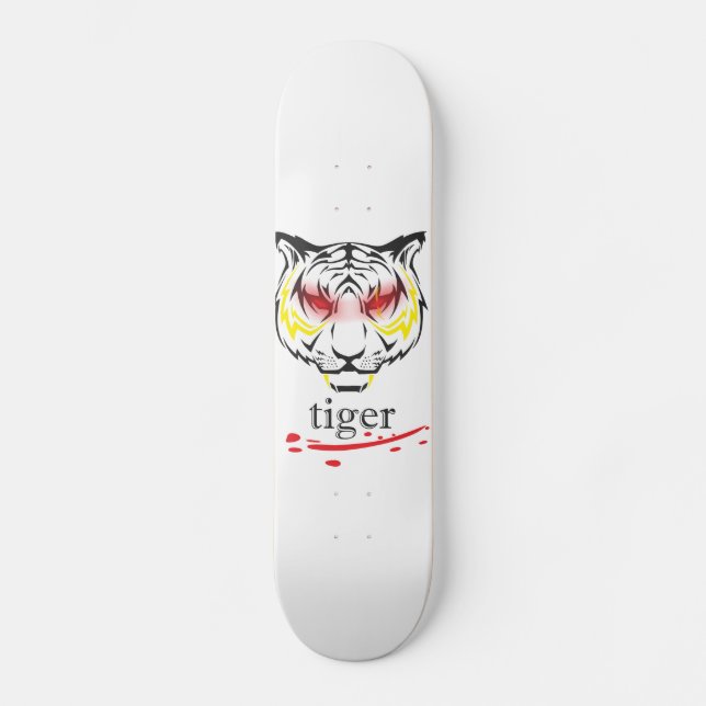Skateboard tigre de pizarra (Anverso)