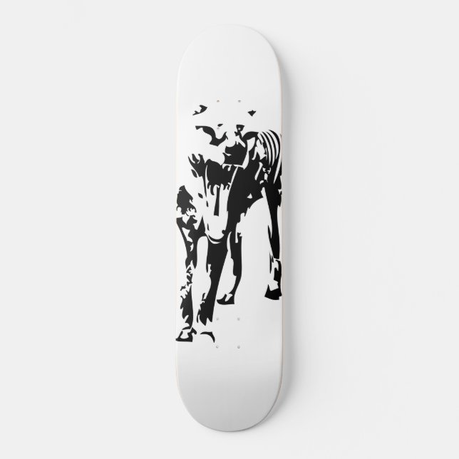 Skateboard Tigre de Tasmania (tilacino) (Anverso)