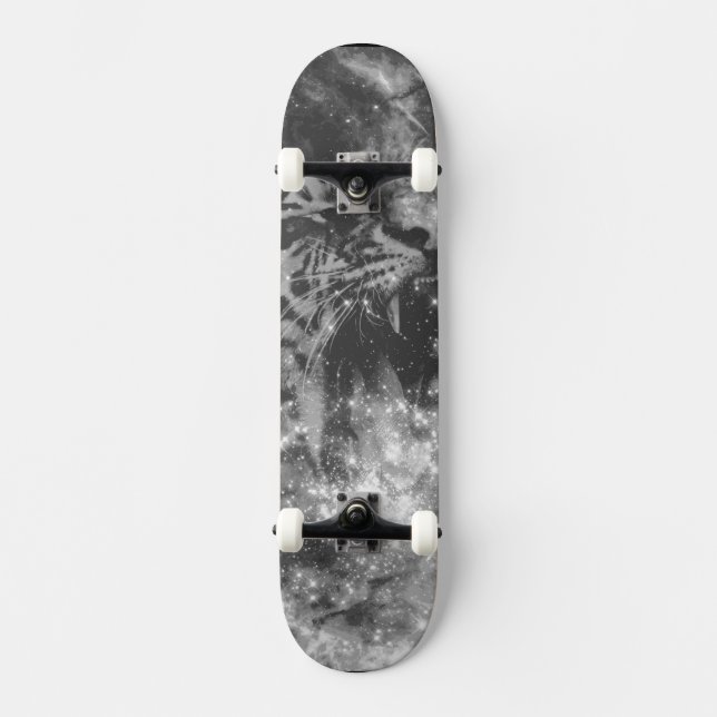 Skateboard Tigre Estrella Negra (Anverso)
