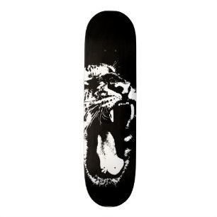 Skateboard Tigre monocromo