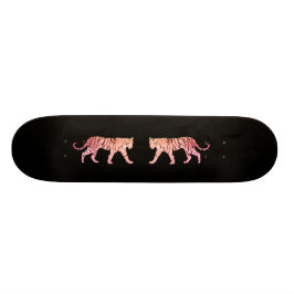 Skateboard Tigre rosado