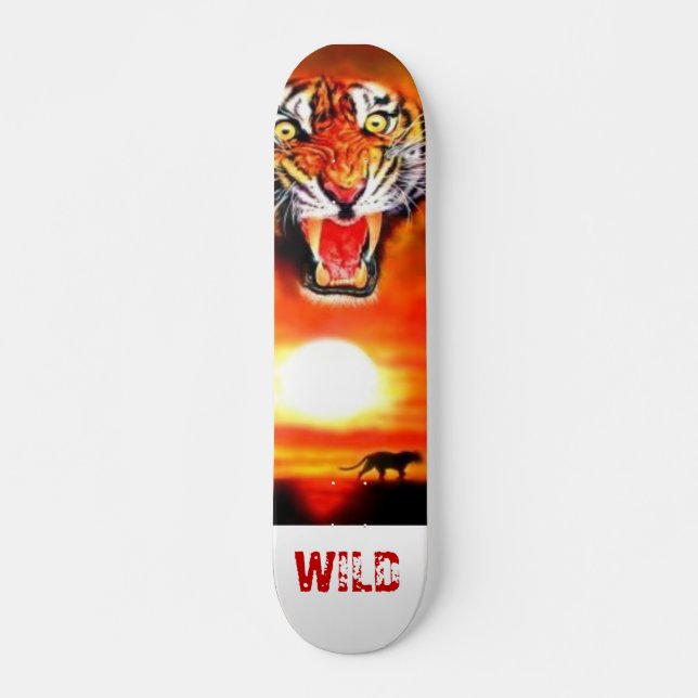 Skateboard tigre, WILD (Anverso )