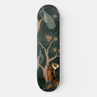 Skateboard Tigre y pavo real
