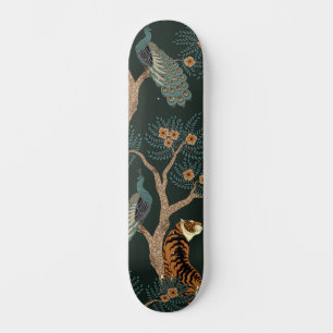 Skateboard Tigre y pavo real