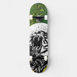Skateboard TIGRE Y PSIQUEDELICA DE ROARS DE patines