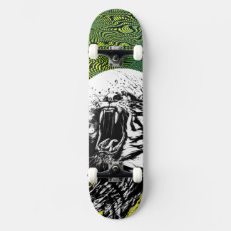 Skateboard TIGRE Y PSIQUEDELICA DE ROARS DE patines
