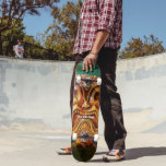 Skateboard Tiki Time Guay Fun Fierce Vintage Retro Tropical<br><div class="desc">"Tiki time". Prepárate para abrazar tu tiki interior en las calles de la ciudad cuando uses este tiki tiki marquino tiki de madera tiki tiki, adornado, lindo, divertido, feroz y vintage. Hace una declaración retro fría y divertida cada vez que navegas por la acera. ¡Hace un gran regalo para alguien...</div>